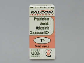 Image 0 of Prednisolone Acetate 1% Drop 5 Ml By Falcon /Sandoz. 