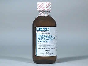 Image 0 of Prednisolone Sod 5 Mg/5Ml Solution 4 Oz By Akorn Inc 