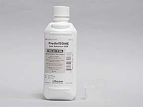 Prednisone 5 Mg/5Ml Solution 500 Ml By Roxane Labs.