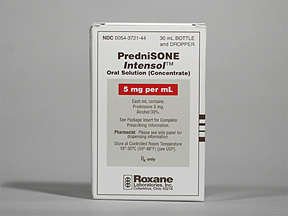 Image 0 of Prednisone Intensol 5 Mg/Ml Solution 30 Ml By Roxane Labs