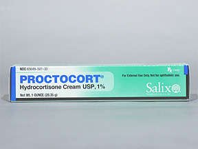 Proctocort 1% Cream 1 Oz By Valeant Pharma