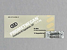 Image 0 of Promethegan 12.5 Mg Suppositories 12 Unit Dose By G & W Labs