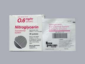 Image 0 of Nitroglycerin 0.6 mg/Hr Patches 30 By Hercon Pharma