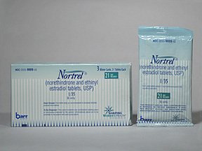 Nortrel 1-0.035 mg Tablets 3X21 Mfg. By Barr Labs