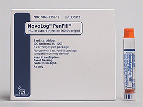 Novolog Pen 100 Un/Ml Crt 5x3 Ml By Novo Nordisk Pharma