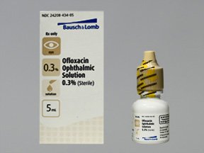 ofloxacin 0.3% Opthalmic Drop 5 Ml By Valeant Pharma