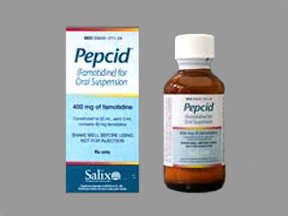 Pepcid 40 mg/5ml Powdered Oral Suspension 1X50 ml Mfg. By Salix Pharmaceuticals