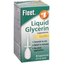 Image 0 of Fleet Adult Liquid Glycerin Suppositories 4 x 7.5 Ml