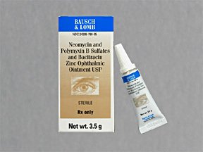 Neomycin Bacitracin Polymyxin Ointment 3.5 Gm By Valeant Pharma