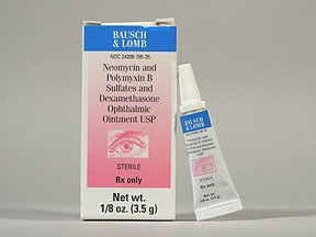 Neomycin Polymyxin B-Dexa Oph 3.5 Gm Ointment By Valeant Pharma