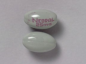 Neoral 25 Mg Gelcaps 30 Unit Dose By Novartis Pharma
