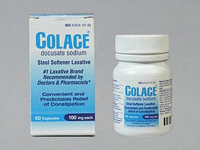 Colace 100 Mg Capsules 60 Ct.