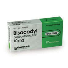 Bisacodyl Laxative Suppositories 10mg 12Ct