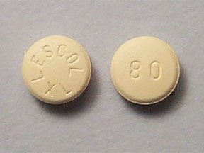Image 0 of Lescol Xl 80 Mg Sa Tabs 100 By Novartis Pharma 