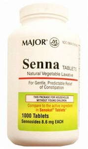 Senna Laxative Tablet 1000 Ct By Major Pharma
