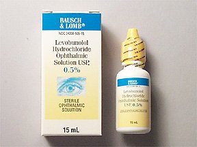 Image 0 of Levobunolol Hcl 0.5% Drops 15 Ml By Valeant Pharma 