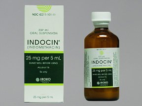 Indocin 25mg/5ml Suspension 237 Ml By Iroko Pharma