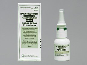 Ipratropium Bromide 0.03% Nasal Spray Inhaler 30 Ml By Roxane Labs