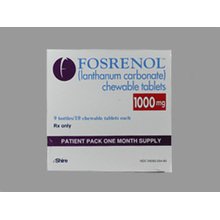 Fosrenol 1000 Mg Chewable 9X10 By Shire Us Inc