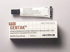Image 0 of Gentak 0.3% Ointment 3.5 Gm By Akorn Inc. 