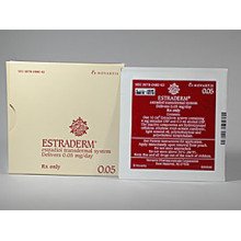 Estraderm 0.05mg/24hr Patches 1X8 each Mfg.by: Novartis Pharmaceuticals USA.