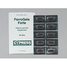 Image 0 of Ferrogels Forte Gelcaps 100 Unit Dose By Cypress Pharma 