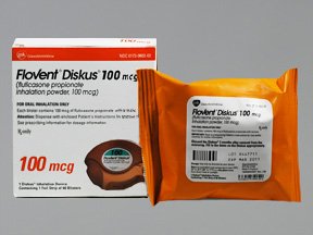 Flovent Diskus 100mcg Inhaler 1X60 each Mfg.by: Glaxo Smithkline USA.