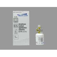 Diclofenac Sodium 0.1% Oph solution 2.5 Ml By Valeant Pharma