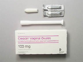 Image 0 of Cleocin 100mg Suppository 1X3 each Mfg.by: Pfizer USA