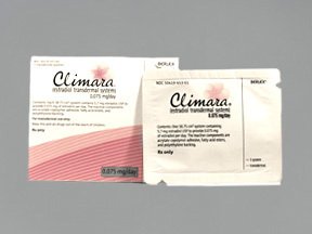 Climara 0.075mg/Day Patches 4 By Bayer Healthcare.