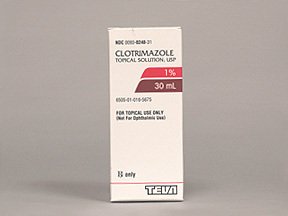 Clotrimazole 1% Solution 30 Ml By Teva Pharma 