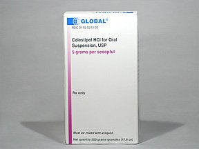 Colestipol Hcl Granules 500 Gm By Global Pharma. 