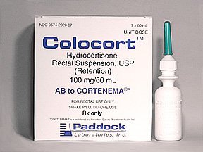 Colocort 100mg/60ml Enemas 7X60 Ml By Perrigo Pharma
