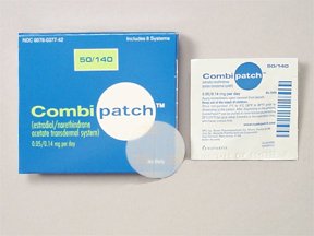 Image 0 of Combipatch 0.14-0.05mg/24hr Patches 1X8 each Mfg.by: Novartis Pharm - Air USA
