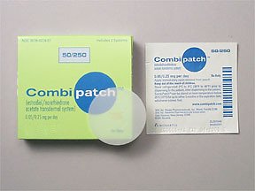 Combipatch 0.25-0.05mg/24hr Patches 1X8 each Mfg.by: Novartis Pharm - Air USA