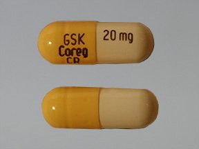 Image 0 of Coreg CR 20 Mg Caps 30 By Glaxo Smithkline. 