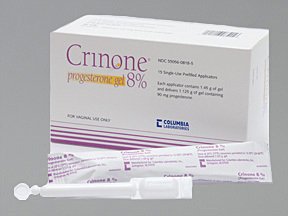 Crinone 4% Gel 6X1.45 gm Mfg.by:Watson Labs - Brand USA