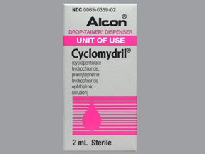Cyclomydril 1-0.2% Drops 12X2 Ml By Alcon Labs.