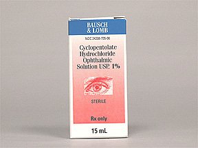 Cyclopentolate Hcl 1% Drops 15 Ml By Valeant Pharma