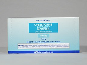 Image 0 of Cyclosporine 50 Mg Gelcaps 30 Unit Dose By Teva Pharma