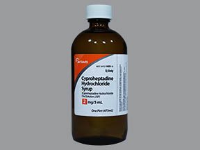 Cyproheptadine Hcl 2mg/5ml Syrup 473 Ml By Actavis Pharma