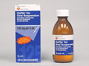 Ceftin 125mg/5ml Powder Solution 100 Ml By Glaxo Smithkline.