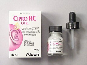 Image 0 of Cipro Hc 0.2-1% Drops 10 Ml By Alcon Labs