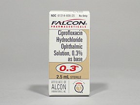 Image 0 of Ciprofloxacin 0.3% Drops 2.5 Ml By Falcon Pharma.