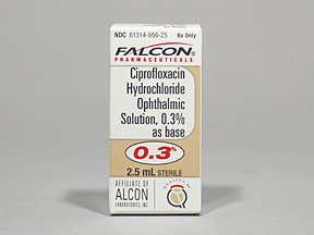 Ciprofloxacin 0.3% Drops 2.5 Ml By Falcon Pharma.