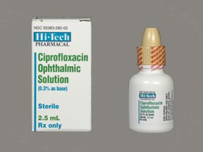 Image 0 of Ciprofloxacin 0.3% Drops 2.5 Ml By Akorn Pharma