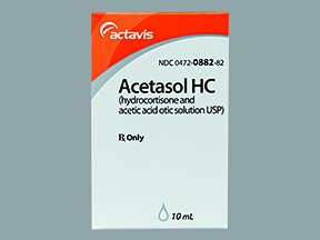 Image 0 of Acetasol Hc 2-1% Drops 10 Ml By Actavis USA.