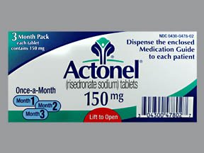 Actonel 150 Mg Tabs 3 By Actavis Pharma.