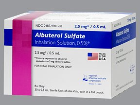 Image 0 of Albuterol Sulfate 0.83 Mg/Ml Ampoules 30X3 Ml Unit Dose By Nephron.