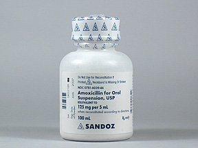 Image 0 of Amoxicillin 125-5 Mg-Ml Suspension 100 Ml By Sandoz Rx.